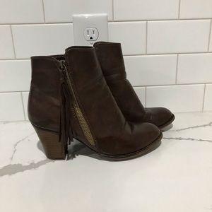 Nine West Brown Ankle Boots Size 8